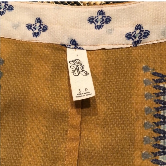 Free People Scarf Print Kimono Dress - Picture 4 of 7